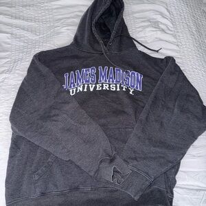 James Madison University sweatshirt, size L, worn once, color grey